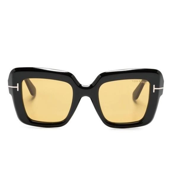Tom Ford 💯- New Authentic Tom Ford Esme FT1157 01E Black Yellow Size ONE SIZE - 8 Thumbnail