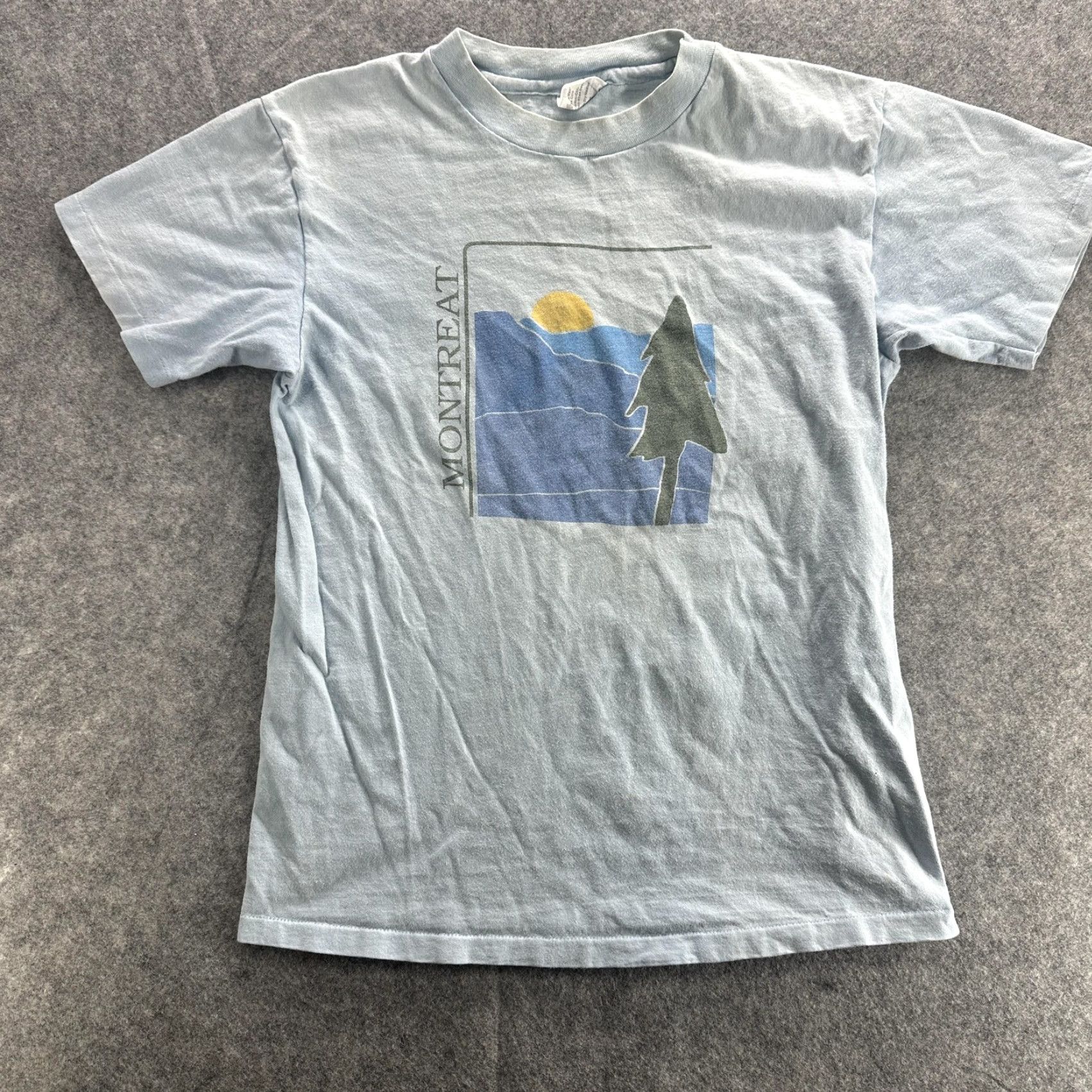 Hanes VINTAGE Hanes Montreat Shirt Mens Medium Blue Mountain Graphic Outdoors 90s Mens Size US M / EU 48-50 / 2 - 2 Thumbnail