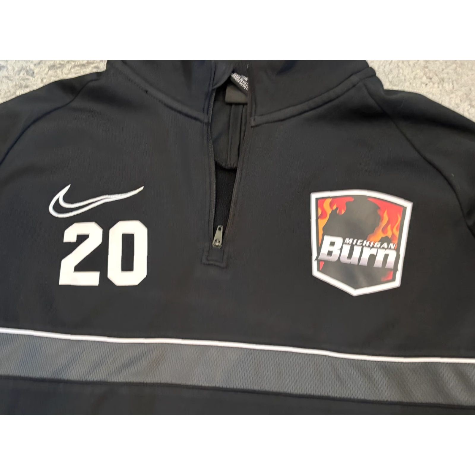 Nike Nike Drill Top Mens Medium Black Dri-Fit Academy Training Football Thumb Holes Shirt Size US M / EU 48-50 / 2 - 2 Thumbnail