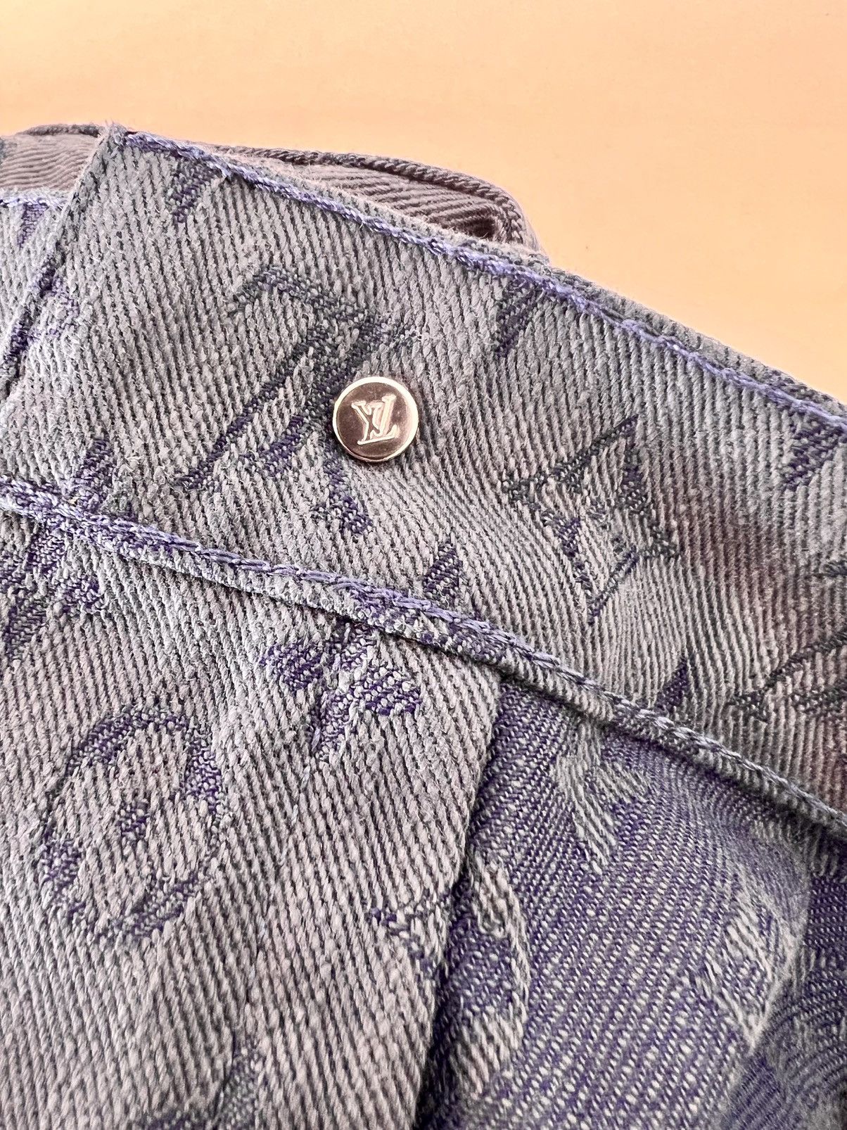 Louis Vuitton Louis Vuitton x Virgil Abloh SS19 Monogram Denim - RM192M Size US 38 / EU 54 - 6 Thumbnail