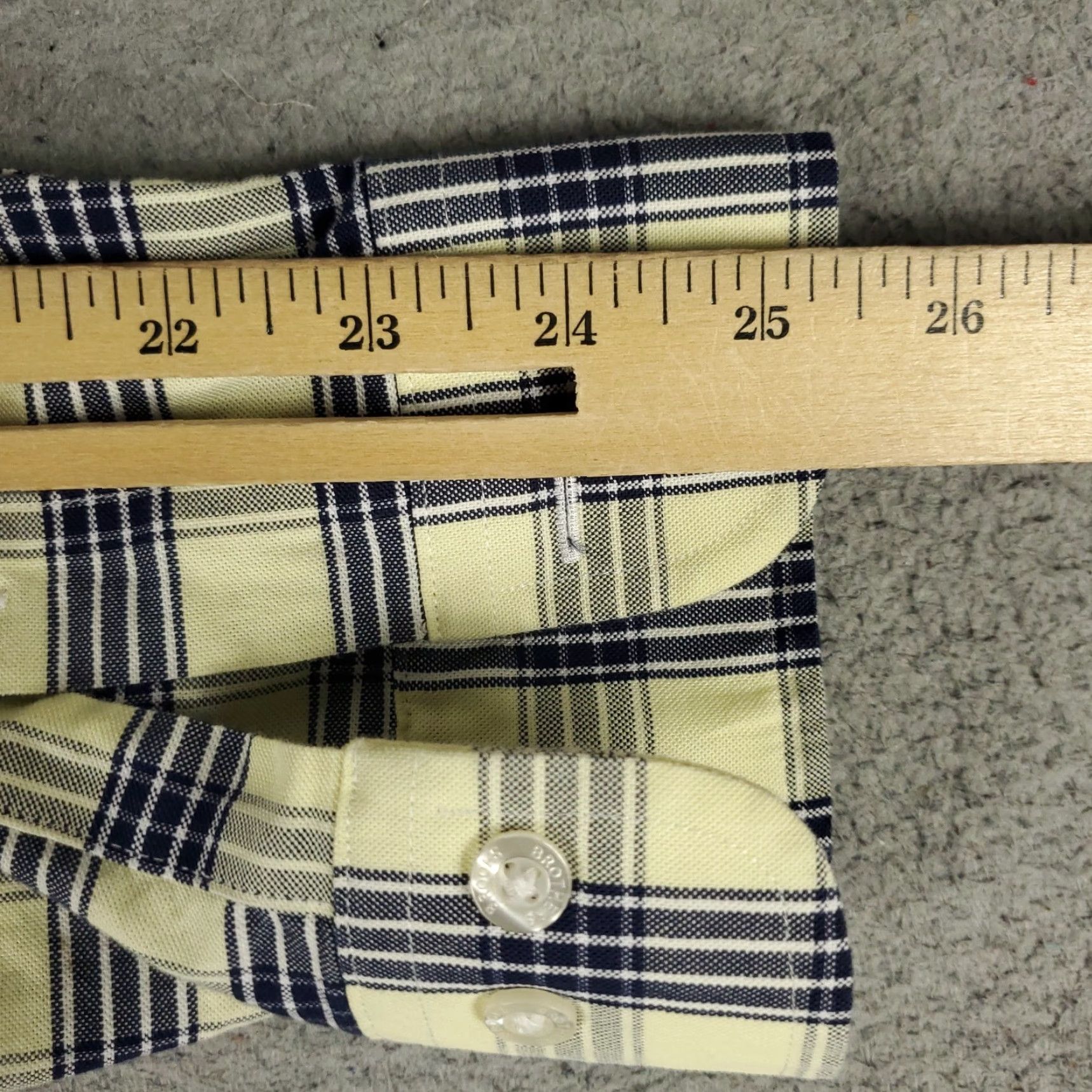 Brooks Brothers Brooks Brothers Shirt Mens L Yellow Plaid Regent Button Up Long Sleeve Regular Cotton Button-Down Casual Formal Workwear Size US L / EU 52-54 / 3 - 7 Thumbnail