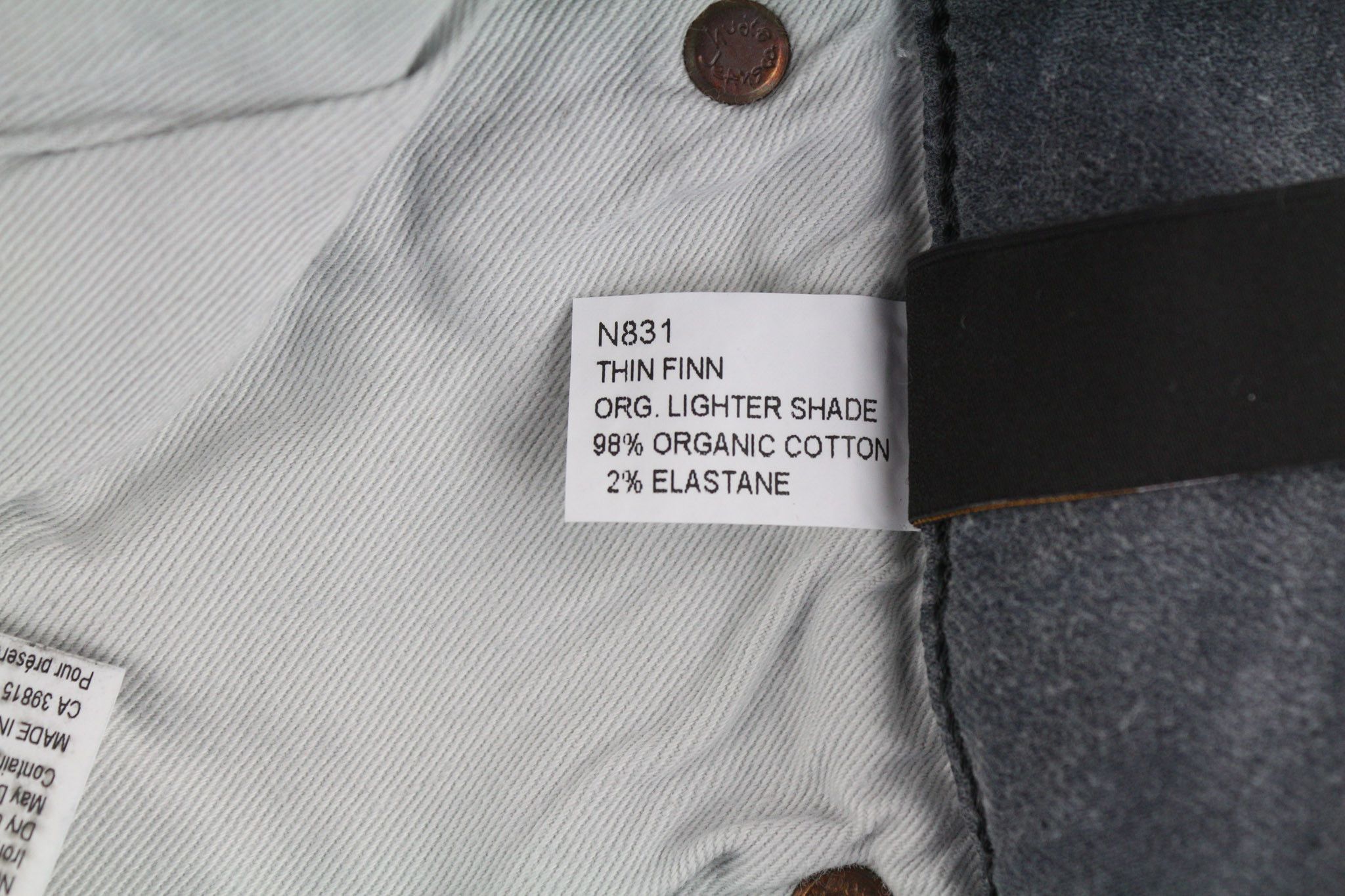 Nudie Jeans THIN FINN W32/L32 Slim Fit Grey Wash Stretch 80649 Size US 32 / EU 48 - 8 Thumbnail