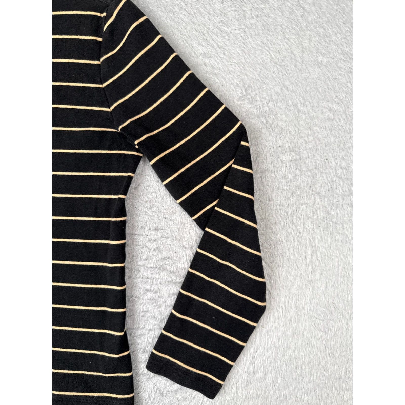 Ralph Lauren Lauren Ralph Lauren Shirt Women Medium Black Stripe Long Sleeve 100% Cotton Size M / US 6-8 / IT 42-44 - 2 Thumbnail