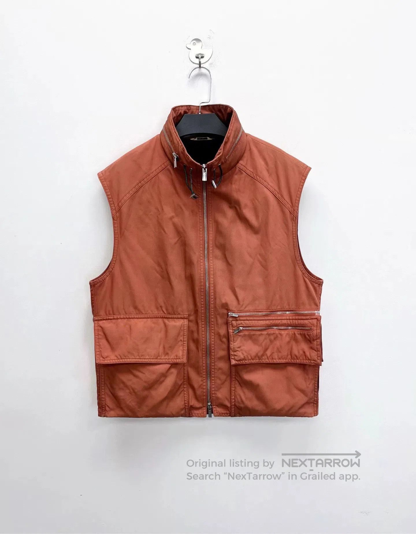 Hermes Hermes Show Style Red-Brown Utility Cargo Vest. Size US L / EU 52-54 / 3 - 1 Thumbnail