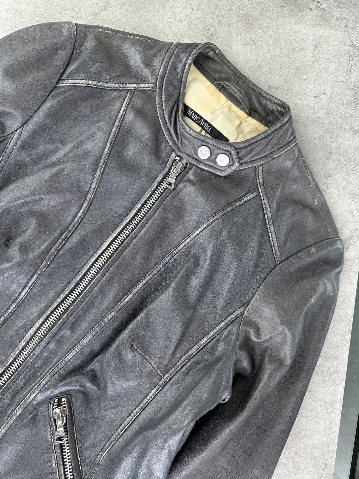 Japanese Brand Vintage Leather Jacket Size S / US 4 / IT 40 - 3 Thumbnail