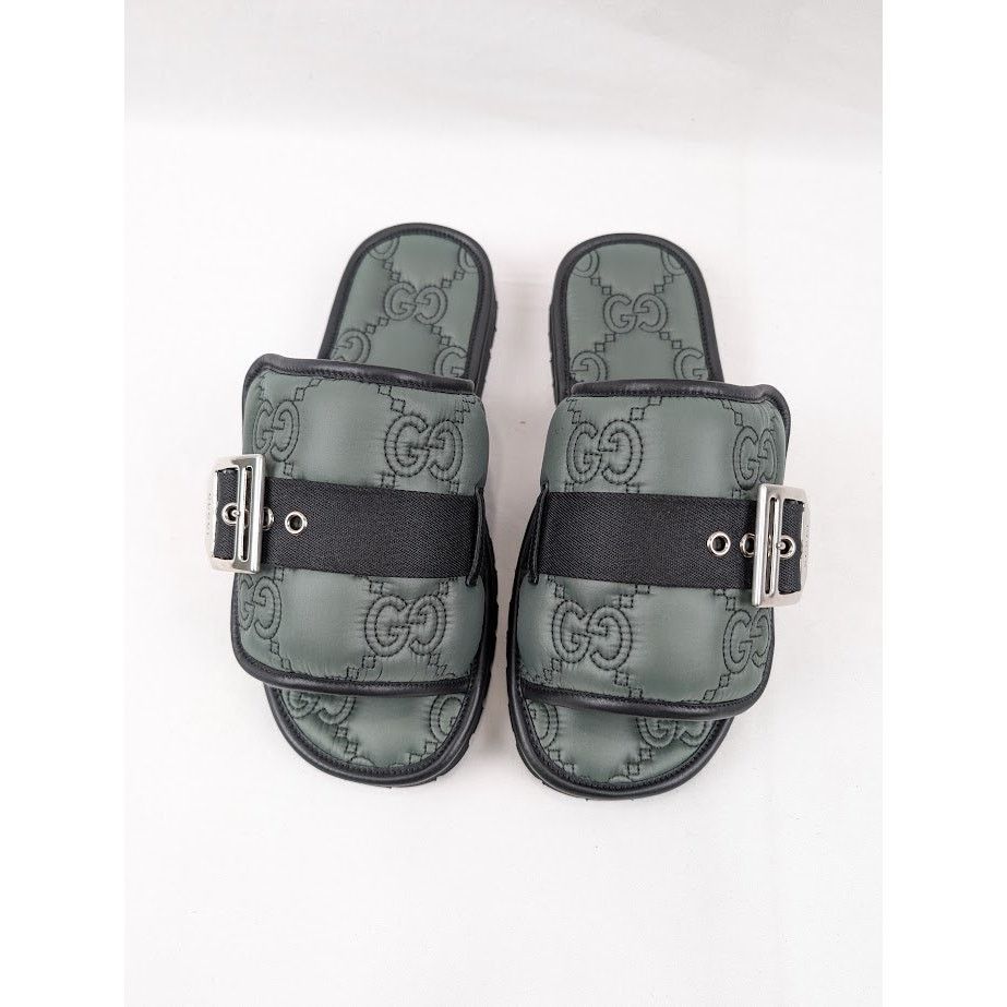Gucci o1rshd1 Nylon Twenty Slippers in Urban Chic/Black Size US 8.5 / EU 41-42 - 14 Thumbnail