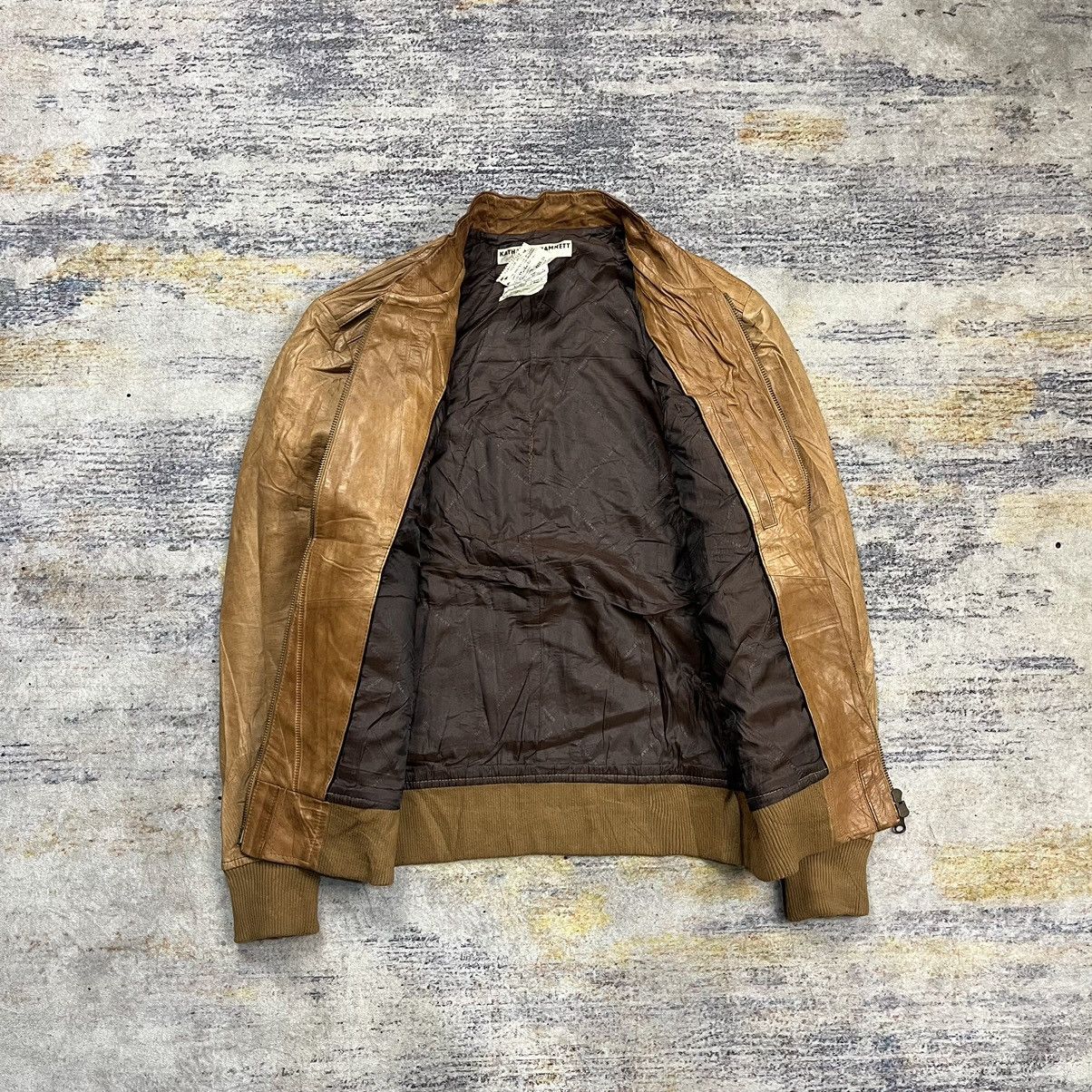 Katharine Hamnett London Vintage Kathrine Hamnett Blouson bomber leather jacket Size US M / EU 48-50 / 2 - 13 Thumbnail