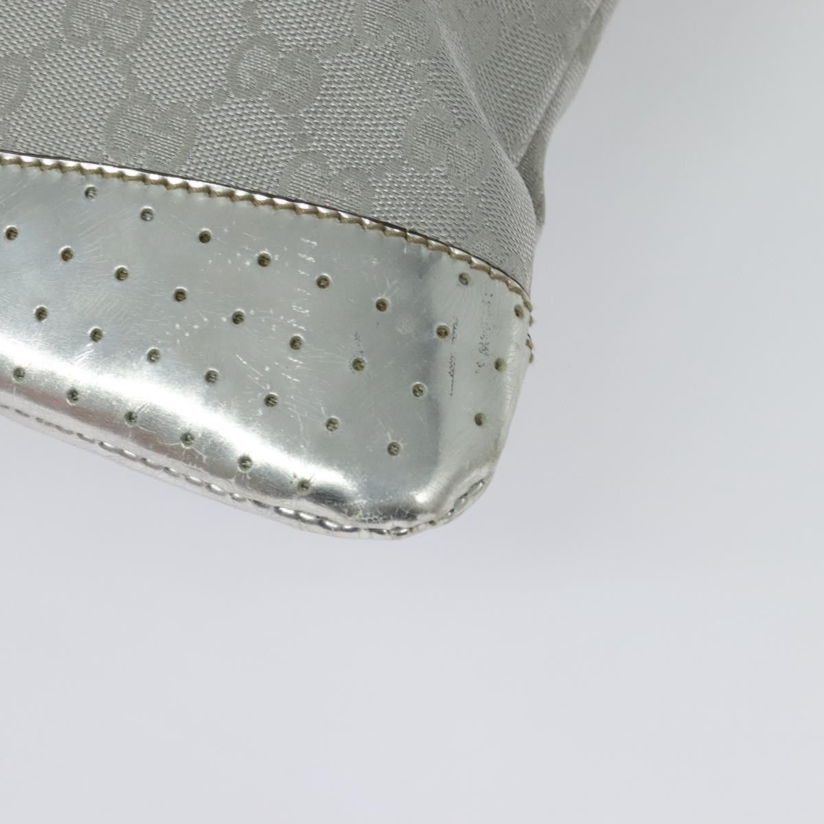 Gucci GUCCI GG Canvas Shoulder Bag Silver Size ONE SIZE - 13 Thumbnail