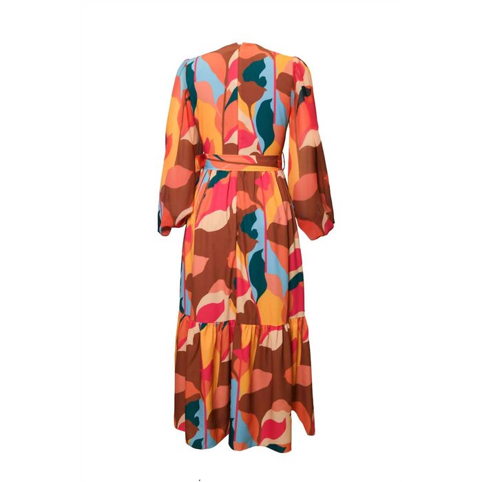 Hutch Lera Dress In Copper Colorblocked | Grailed