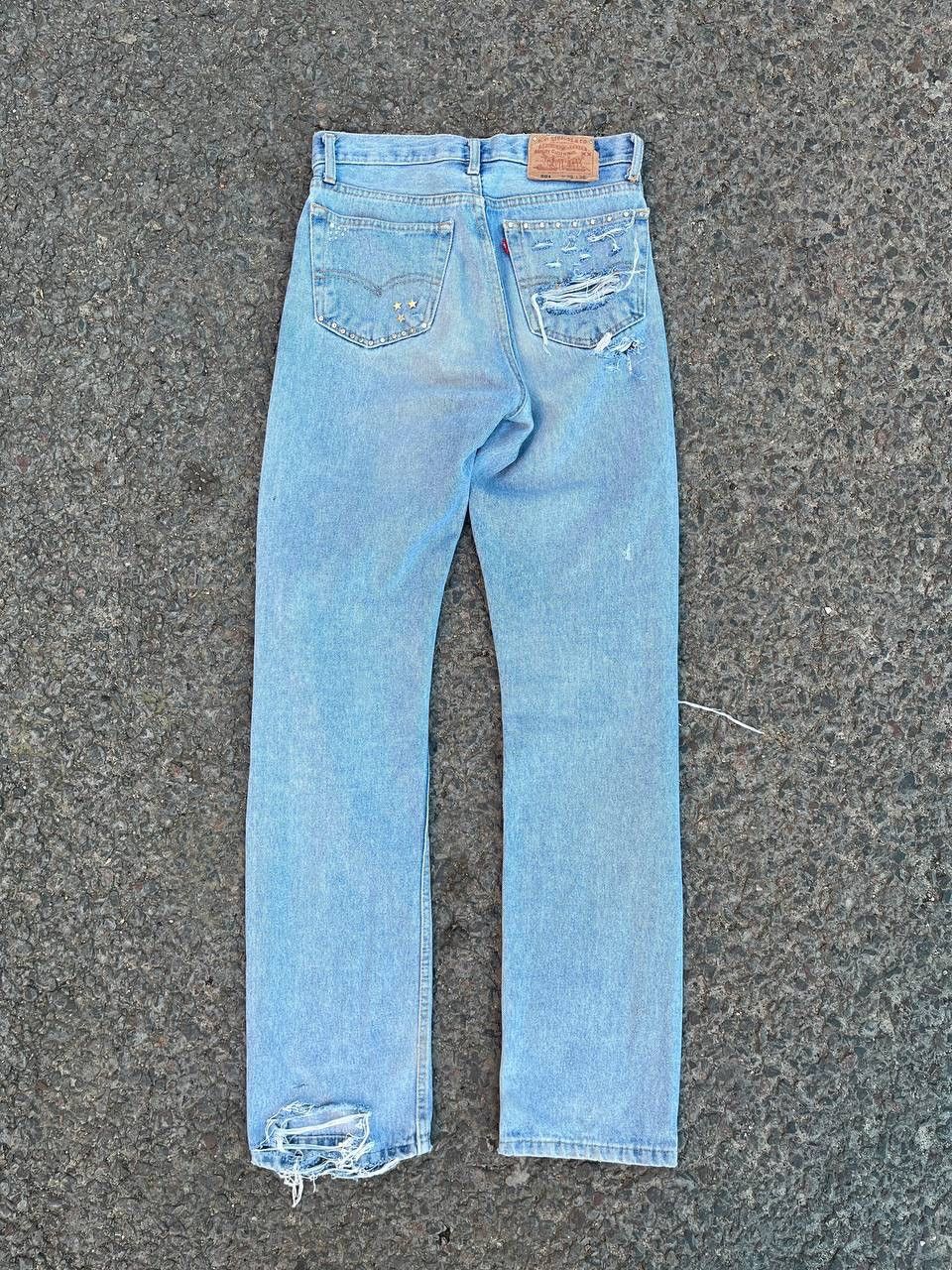 Levi's Vintage Levis 501 Made in USA Distressed Studeed Jeans Size US 29 - 4 Thumbnail