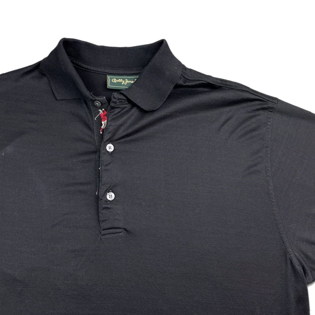 Vintage VINTAGE Bobby Jones Polo Shirt Black Adult MEDIUM Polo Shirt Men's 90s Cotton Short Sleeve Golf Sport Casual Size US M / EU 48-50 / 2 - 2 Thumbnail