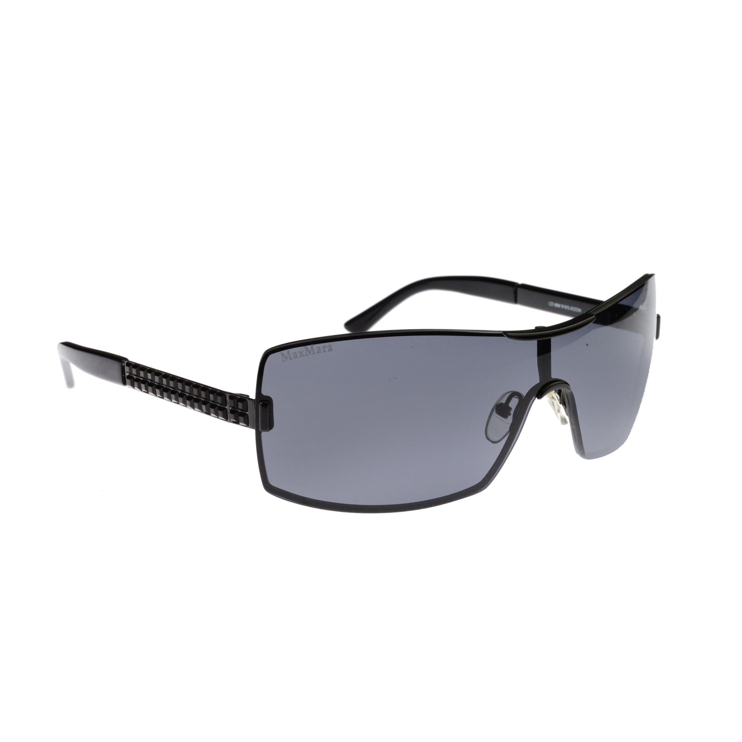 Max Mara Max Mara '00s Black Metal Oversized Sunglasses Size ONE SIZE - 2 Thumbnail