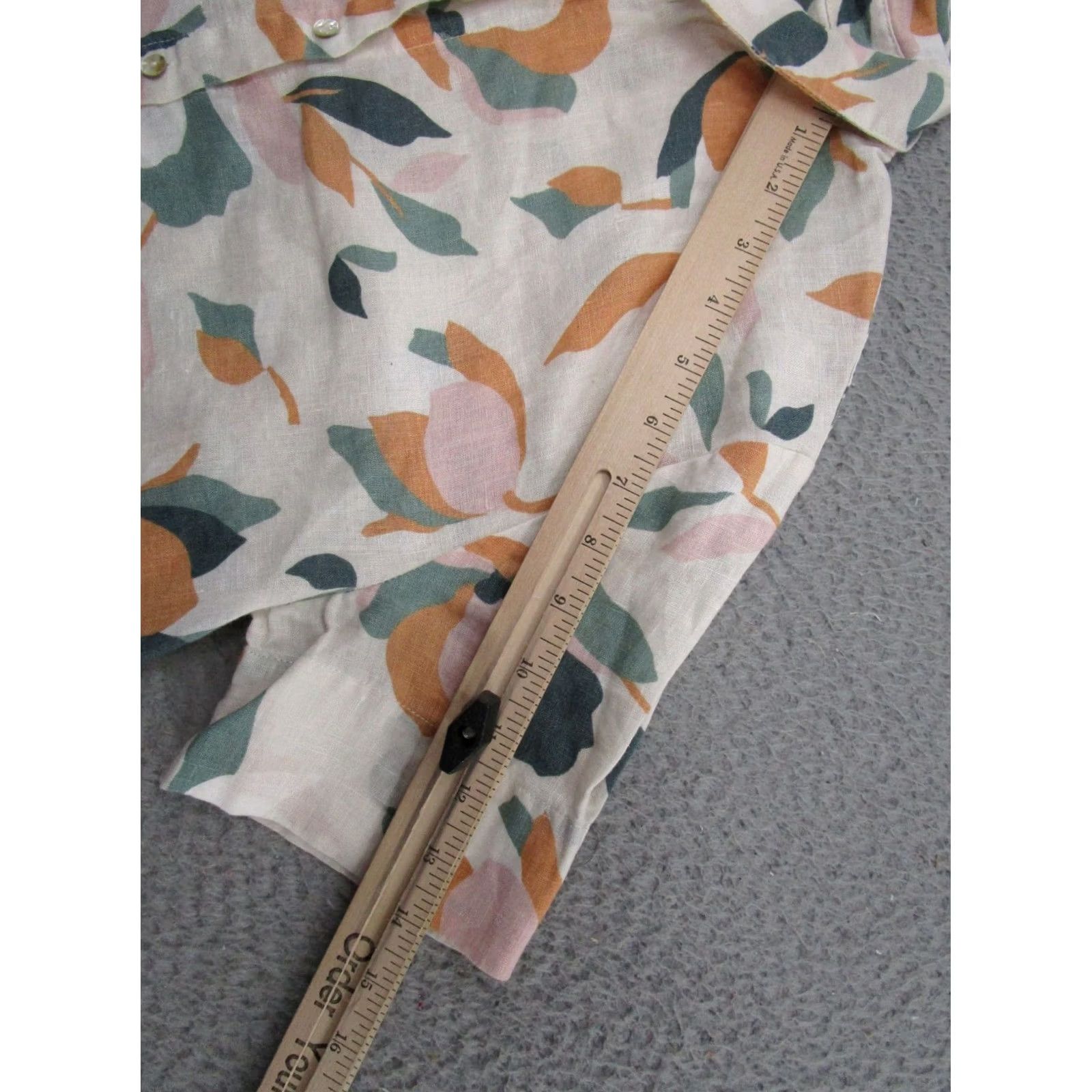 Rachel Zoe Rachel Zoe Mini Shirt Dress Women’s Linen Button Down Pockets Floral Multicolor Size M Size M / US 6-8 / IT 42-44 - 5 Thumbnail