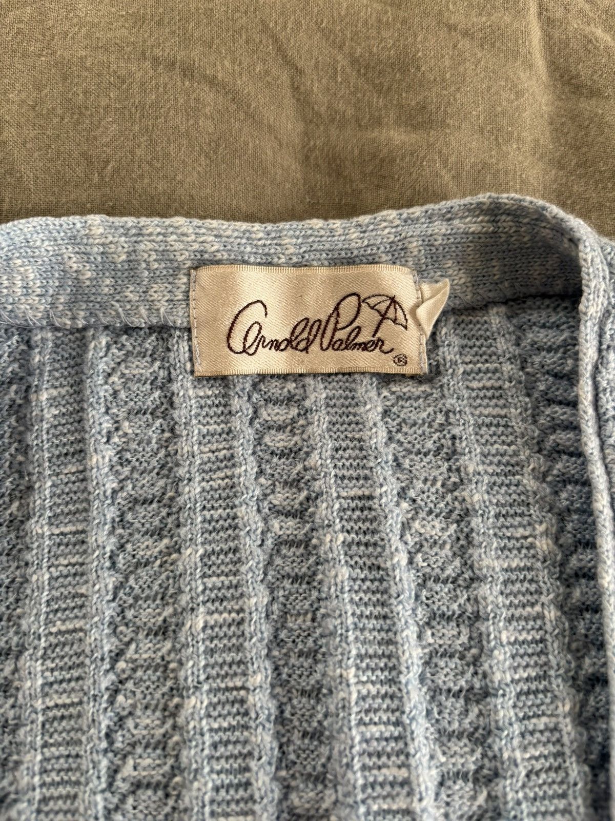 Other Arnold Palmer Vintage Mens Cardigan knit Sweater Size US L / EU 52-54 / 3 - 7 Thumbnail