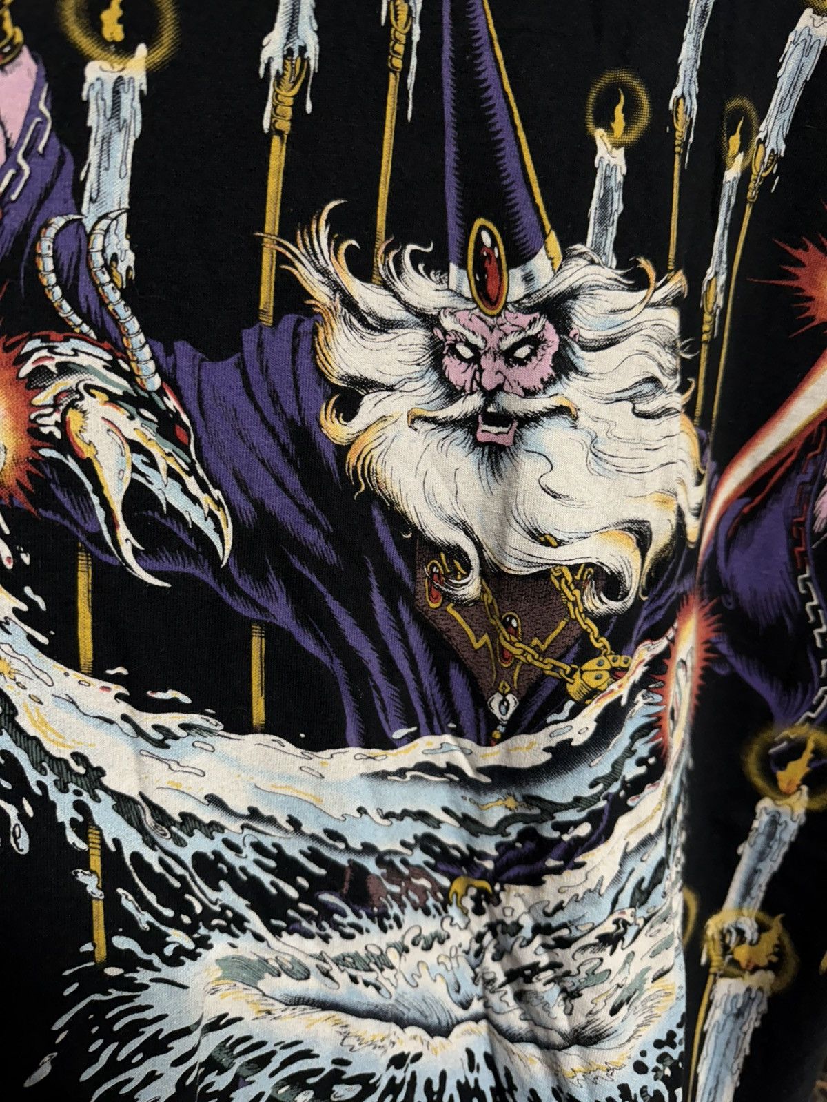 Vintage Vintage 1994 Liquid Blue Wizard AOP T-Shirt Rare XLarge Size US XL / EU 56 / 4 - 10 Thumbnail