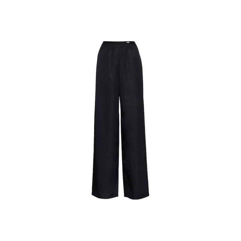 Prada Prada SS23 Black ReNylon Relaxed Pants-2506 Size US 38 / EU 54 - 3 Thumbnail