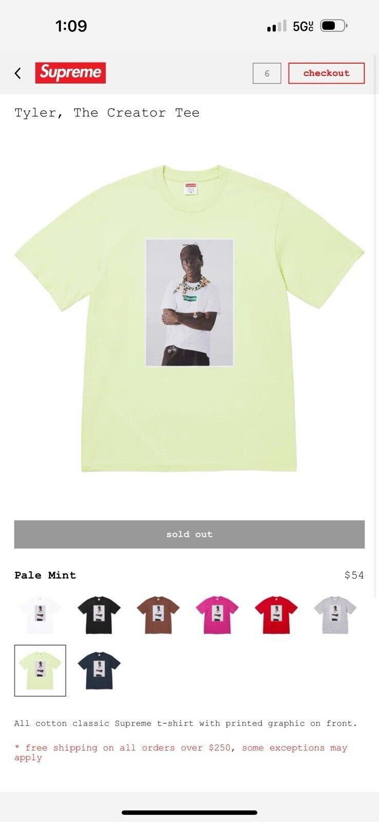 Supreme Supreme Tyler the Creator Photo Tee Size US L / EU 52-54 / 3 - 1 Thumbnail