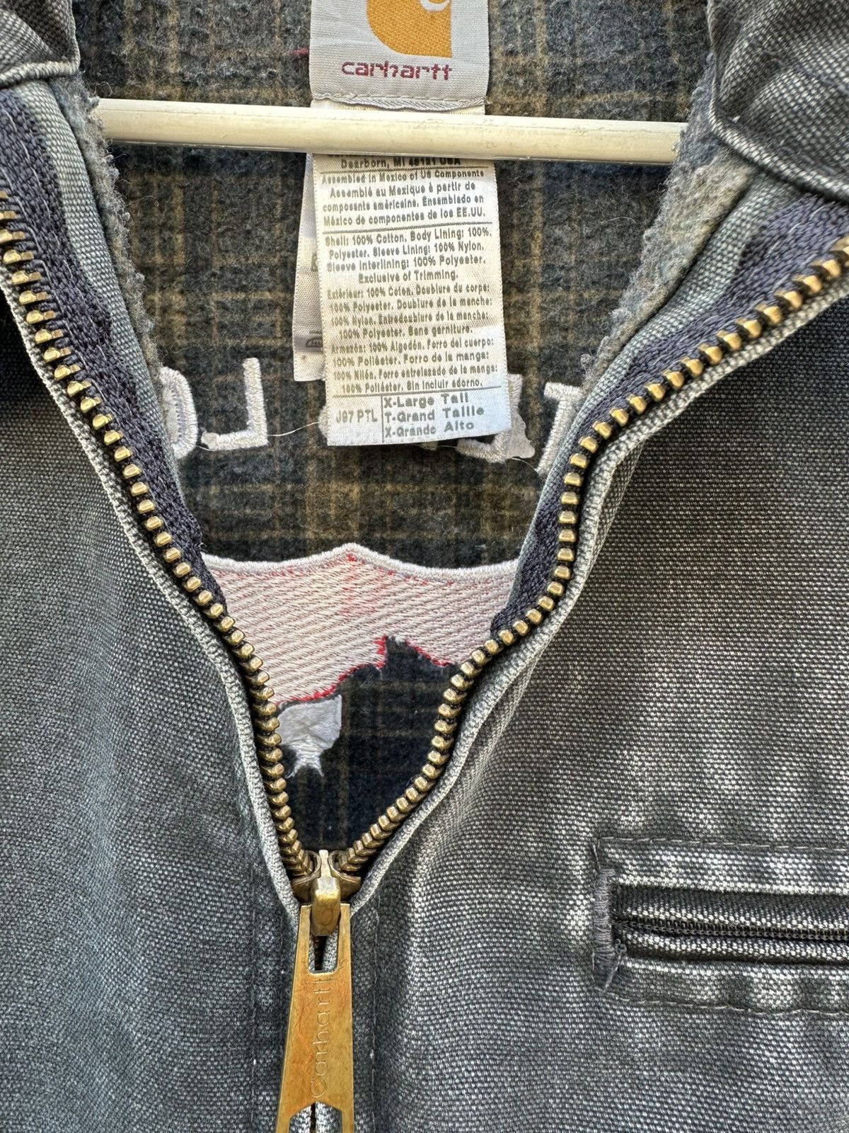 Carhartt × Vintage Vintage 2000s Carhartt J97 PTL Detroit Jacket Size US XL / EU 56 / 4 - 4 Thumbnail
