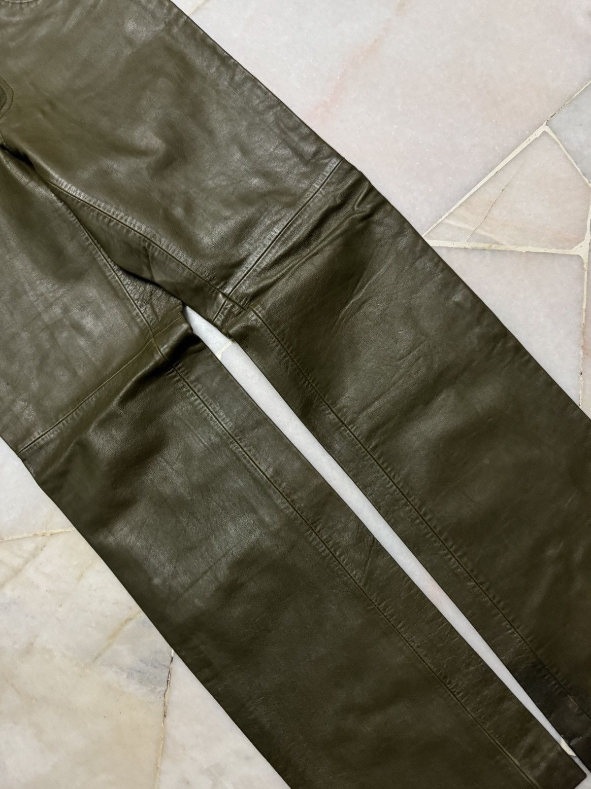 Gap 💥VINTAGE 2000s GAP BOOTCUT LEATHER KANYE WEST Size US 26 / EU 42 - 5 Thumbnail