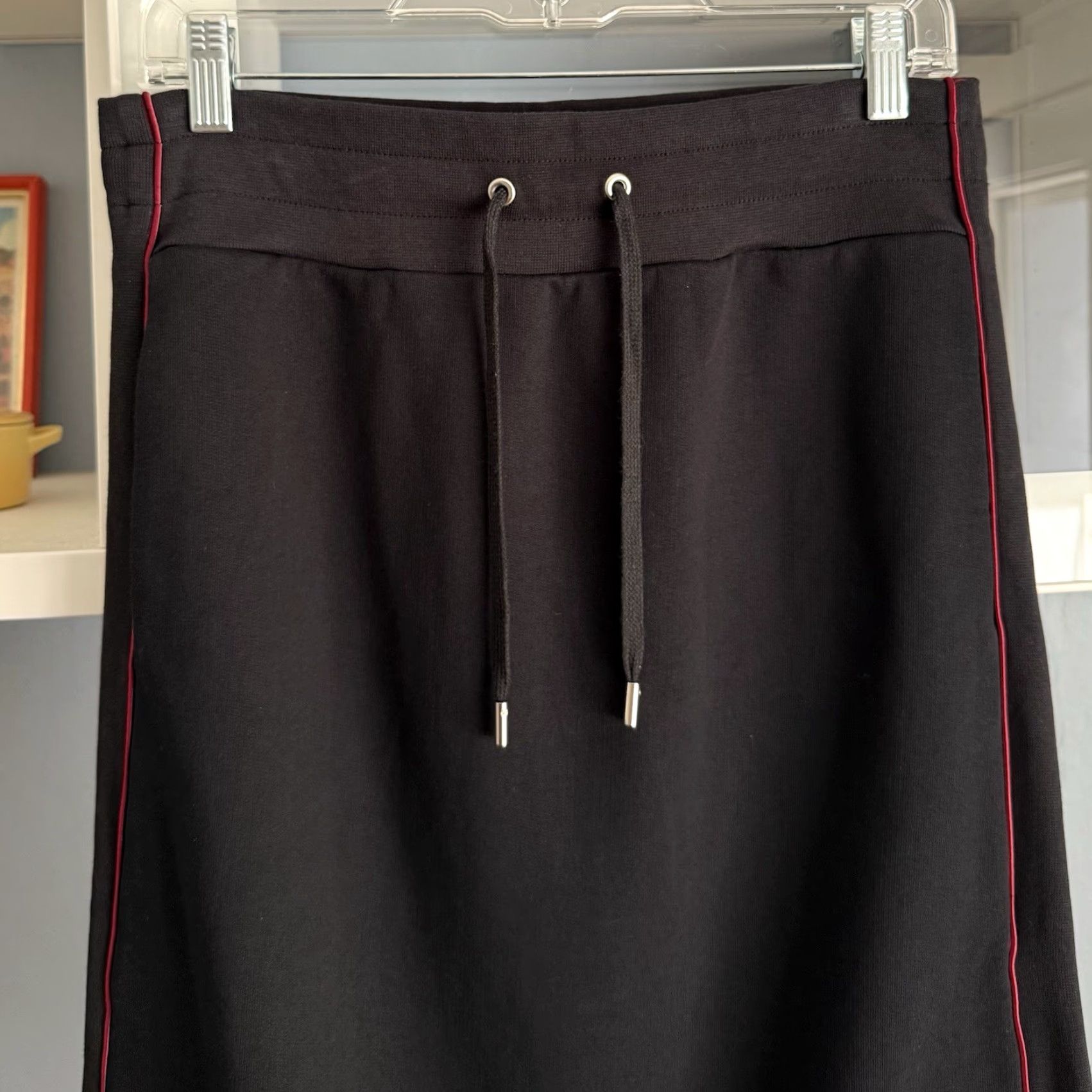 Public School Public School New York Sporty Midi Skirt Size S Black Red Stripe Side Zippers Women Midi Skirt Womens Size 28" / US 6 / IT 42 - 2 Thumbnail