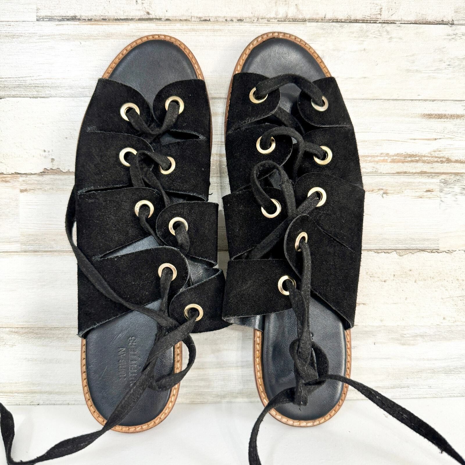 Urban Outfitters Urban Outfitters Bonnie Sued Laced Rivet Sandals Size 9-9.5 Size US 9 / IT 39 - 1 Thumbnail