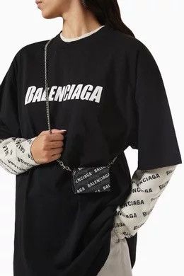 Balenciaga Cash Mini Wallet on Chain in BB Monogram Folding Wallet Size ONE SIZE - 3 Thumbnail