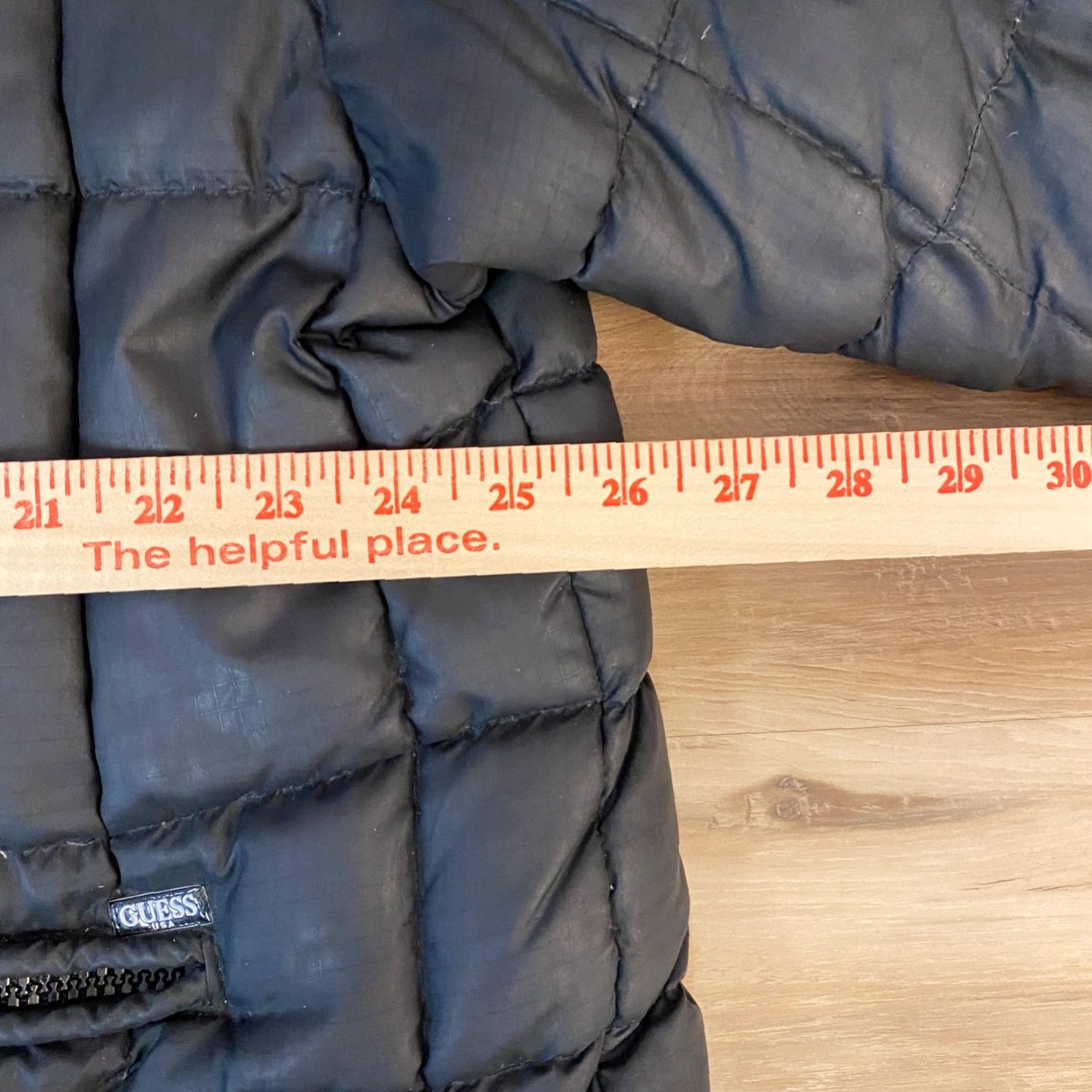 Guess GUESS Puffer Jacket Womens Large Black Quilted Full Zip Down Nylon 90s USA Jacket Size L / US 10 / IT 46 - 7 Thumbnail