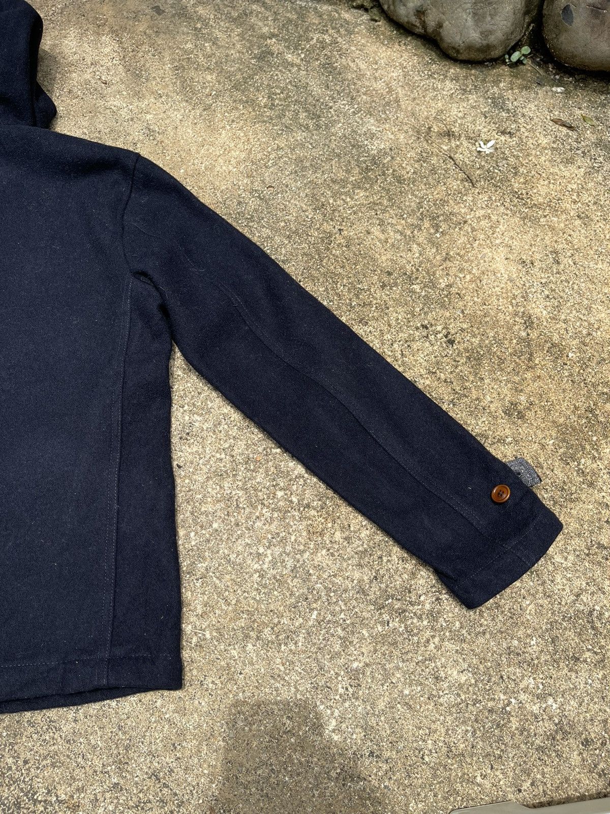 Beams Plus BEAMS Navy Hooded Wool Jacket (Size S) Size US S / EU 44-46 / 1 - 15 Thumbnail