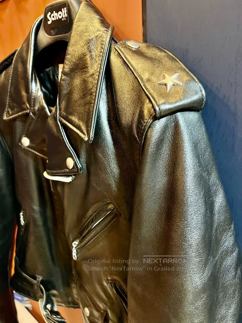 Schott Schott Leather coat Size US XXS / EU 40 - 3 Thumbnail