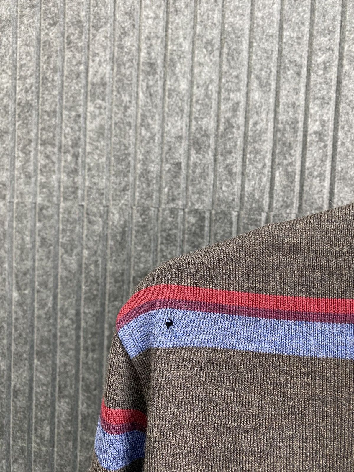Paul & Shark Vintage Paul & Shark Mens Striped 1/4 Zip Knit Sweater Size US M / EU 48-50 / 2 - 5 Thumbnail