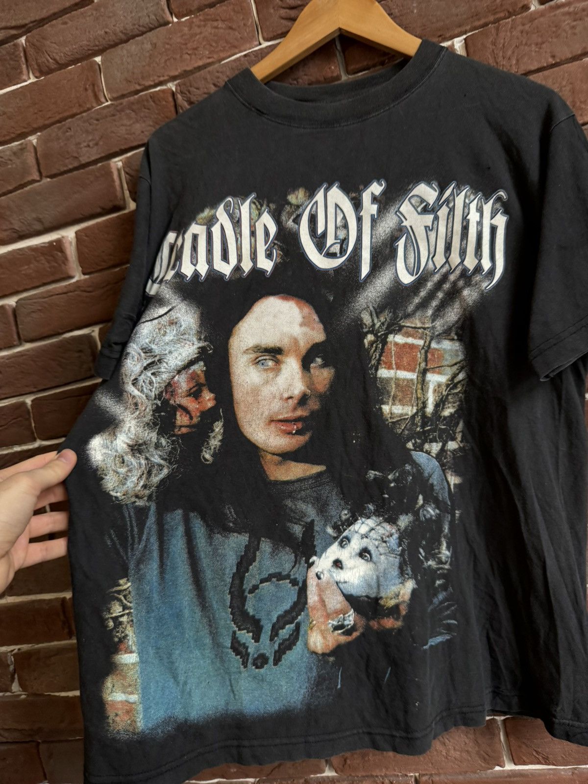 Band Tees Vintage 90s Cradle Of Filth Filth Dani Filth Metal Band Tee Size US L / EU 52-54 / 3 - 8 Thumbnail