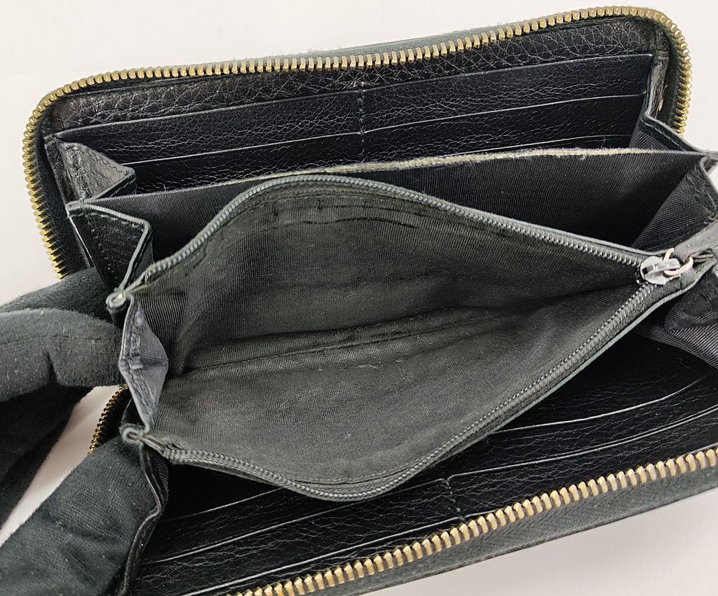 Gucci original GUCCI soho GG full leather zipper fringe wallet Size ONE SIZE - 4 Thumbnail