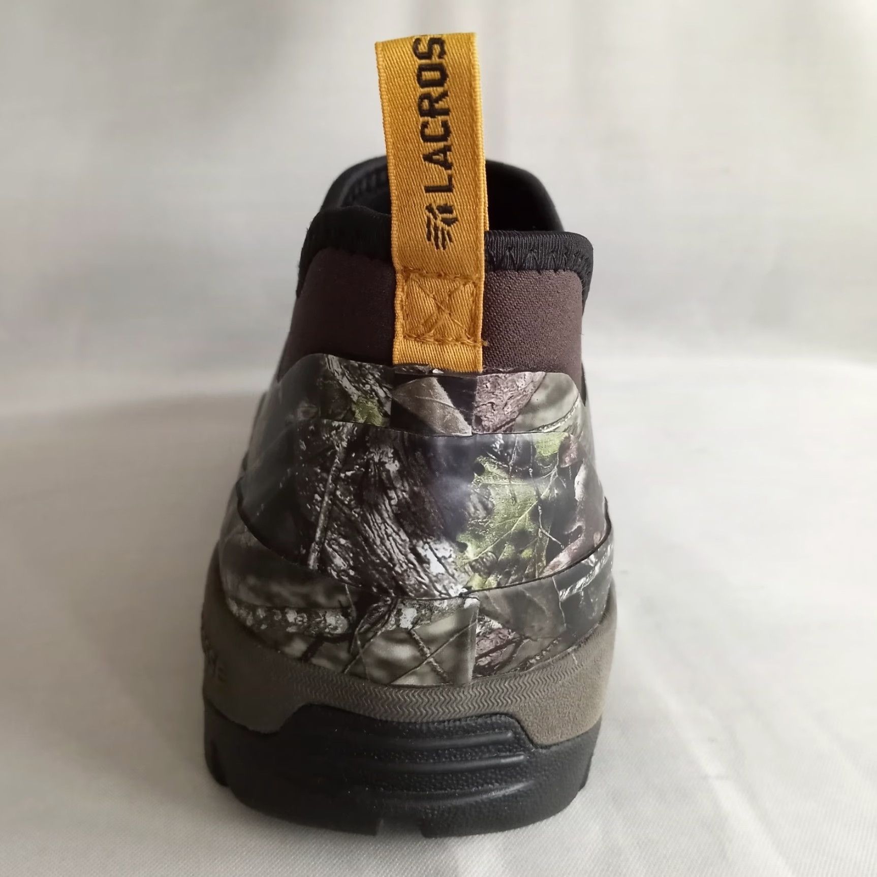 Vintage Lacrosse Boots Mens US 8 4.5" Alpha Muddy Mossy Oak Camo 330020 Camouflage Slip On Rubber Mossy Oak US8 Mens Boots Size US 8 / EU 41 - 4 Thumbnail