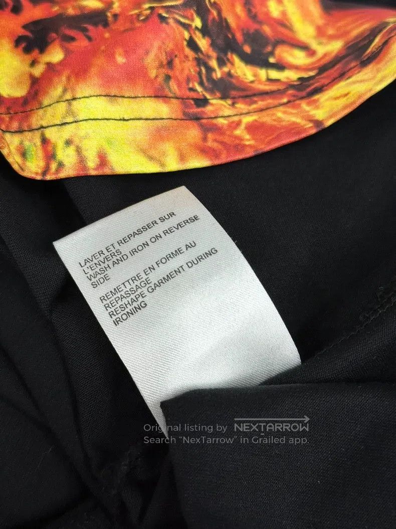 Givenchy Givenchy Black Flame Short Sleeve T-Shirt Size US M / EU 48-50 / 2 - 6 Thumbnail