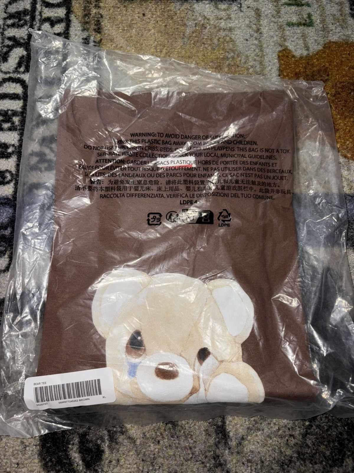 Supreme Supreme Bear Tee Brown Size US XL / EU 56 / 4 - 3 Thumbnail