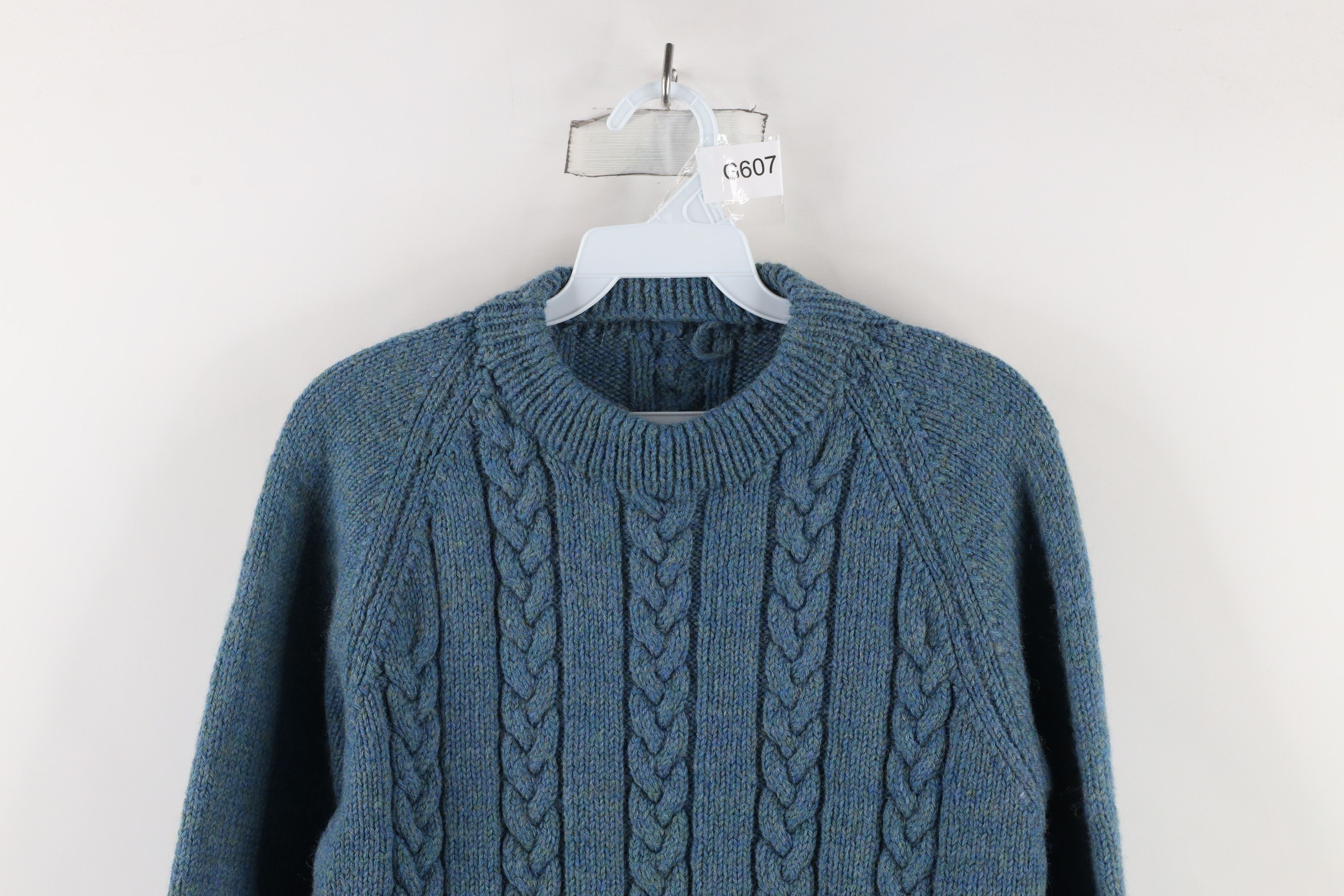Vintage Vintage 50s 60s Streetwear Wool Blend Cable Knit Sweater Size M / US 6-8 / IT 42-44 - 2 Thumbnail