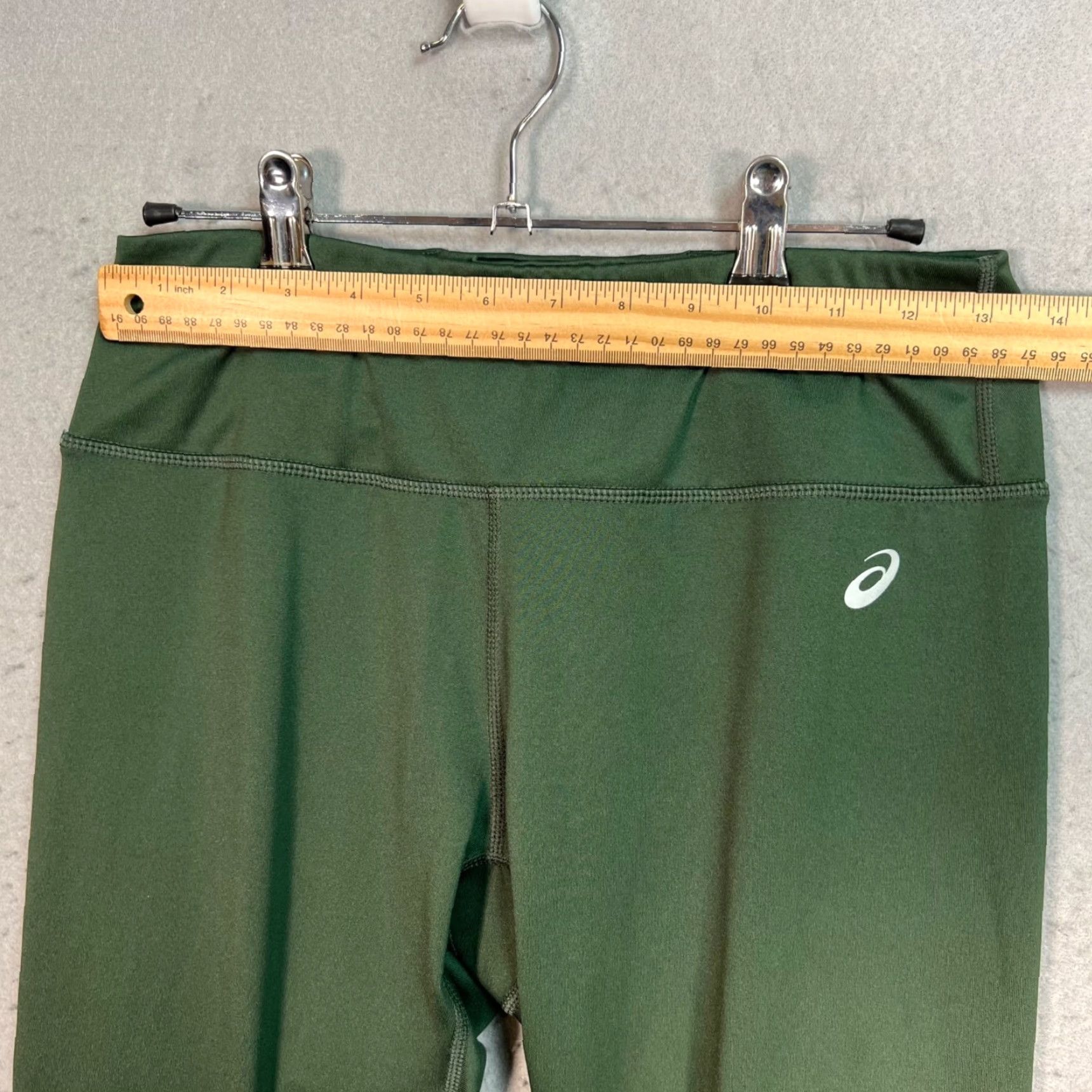 Asics ASICS Women's Size Medium Green Compression Leggings Size 32" / US 10 / IT 46 - 4 Thumbnail