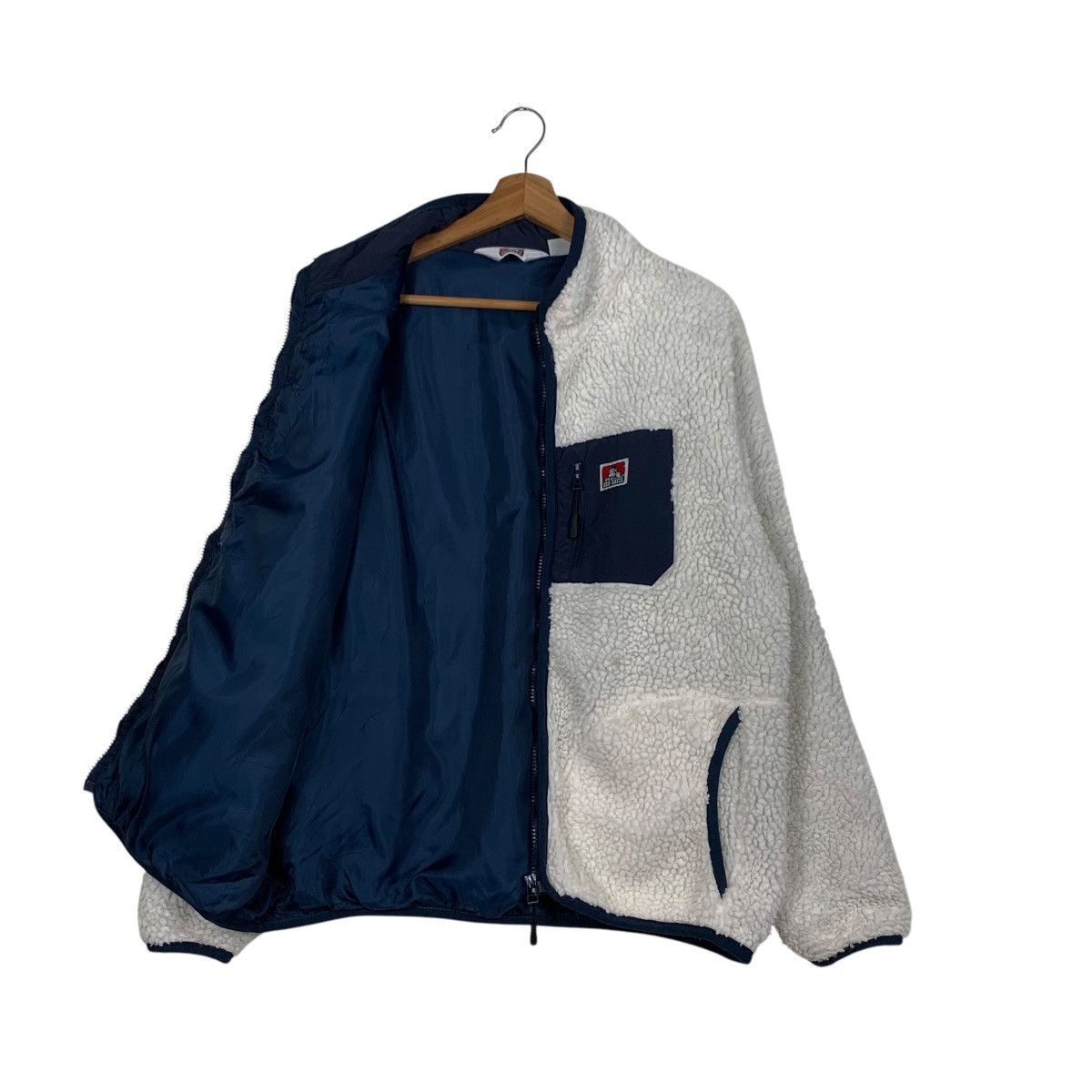 Ben Davis BEN DAVIS Deep Pile White Fleece Jacket #1998-C87 Size US L / EU 52-54 / 3 - 9 Thumbnail