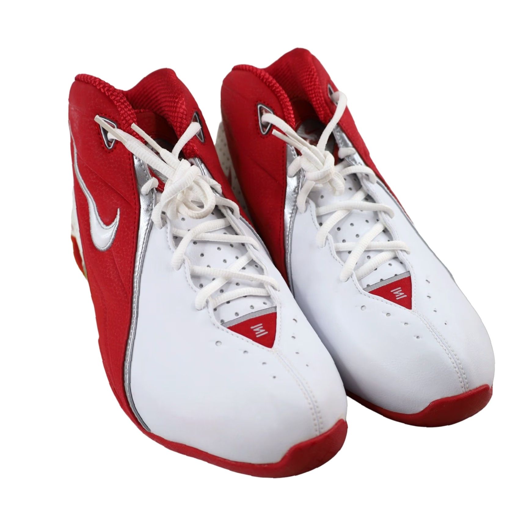 Nike VINTAGE Nike Shox Revolution Sneakers Basketball Womens 12 White Red Shox Revolution Womens Basketball Sneakers 12 White Red Mens Womens Boys Girls Size US 12 / IT 42 - 3 Thumbnail