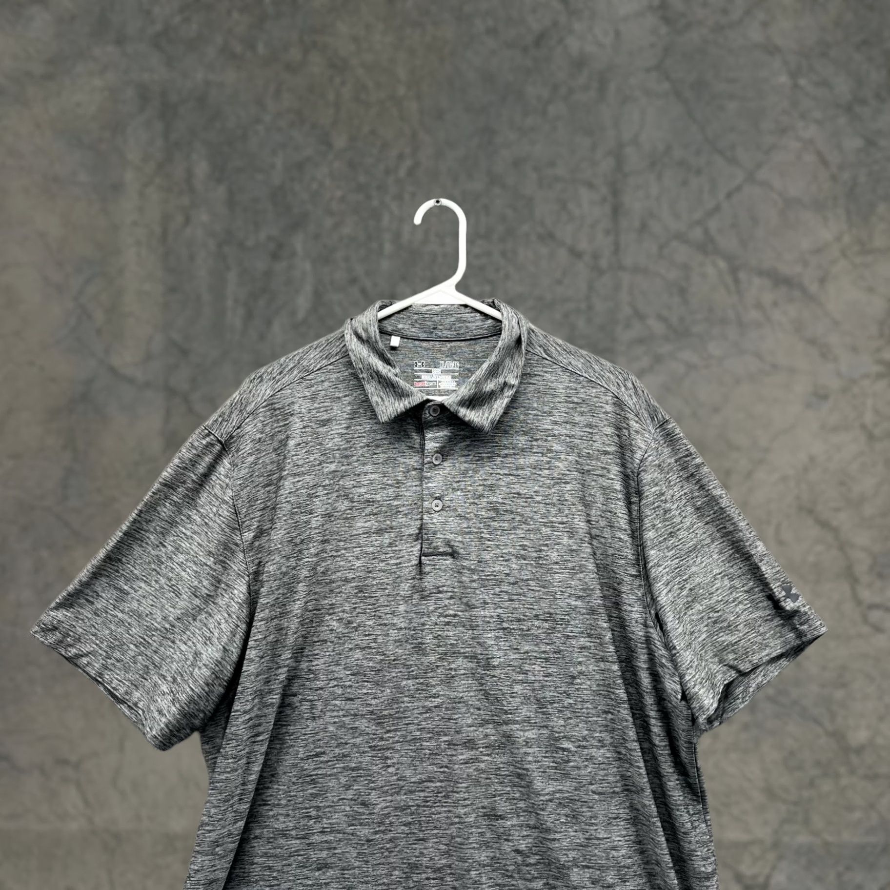 Under Armour Under Armour Polo Shirt Men XL Heather Gray Athletic Training Heatgear Golf Shirt Size US XL / EU 56 / 4 - 1 Thumbnail