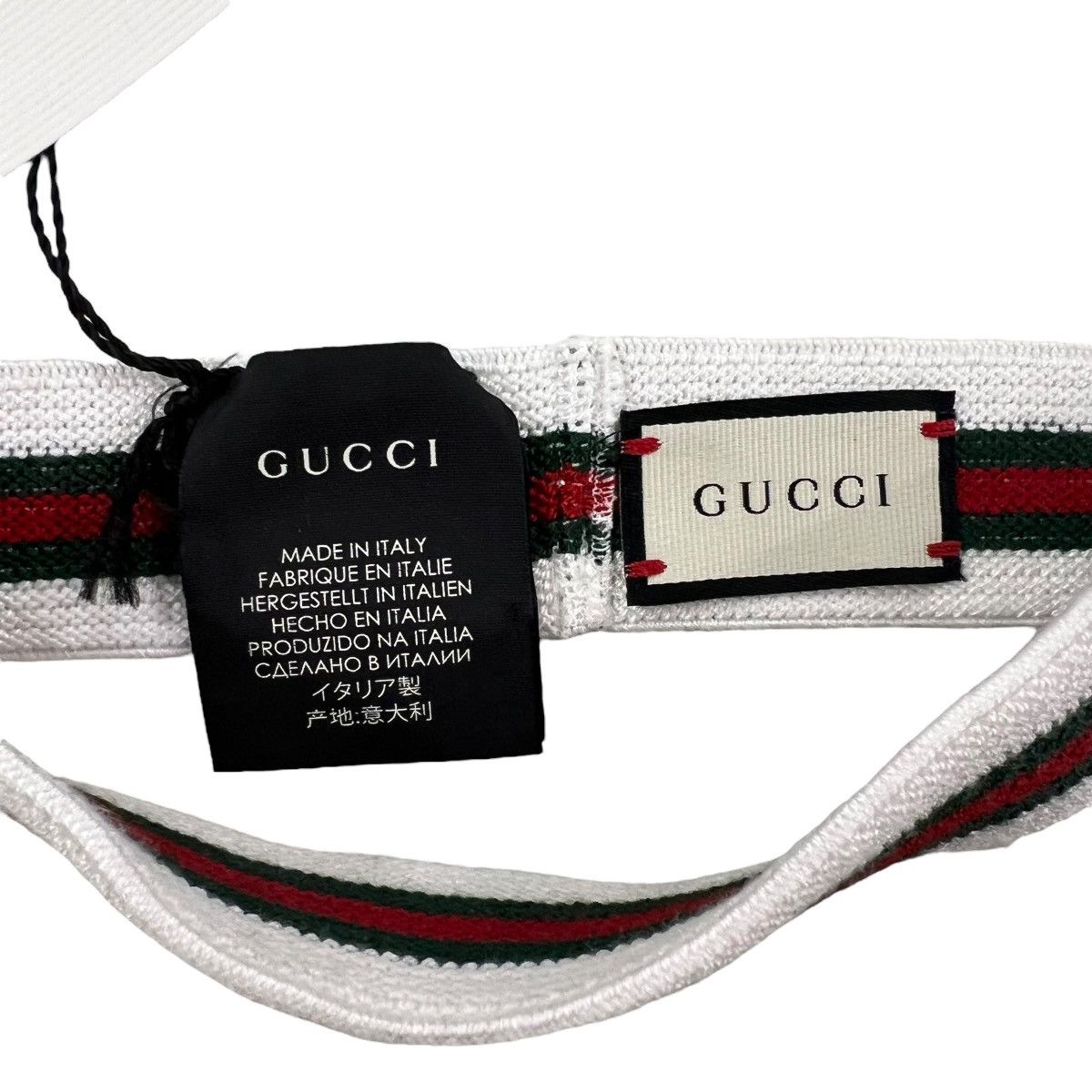Gucci Gucci Web Stripe Elastic Headband Size ONE SIZE - 3 Thumbnail