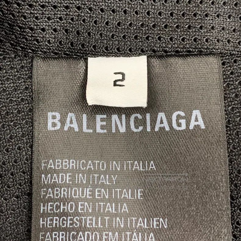 Balenciaga Balenciaga Black Logo Letter Embroidered Stand Collar Zipp Size US M / EU 48-50 / 2 - 6 Thumbnail