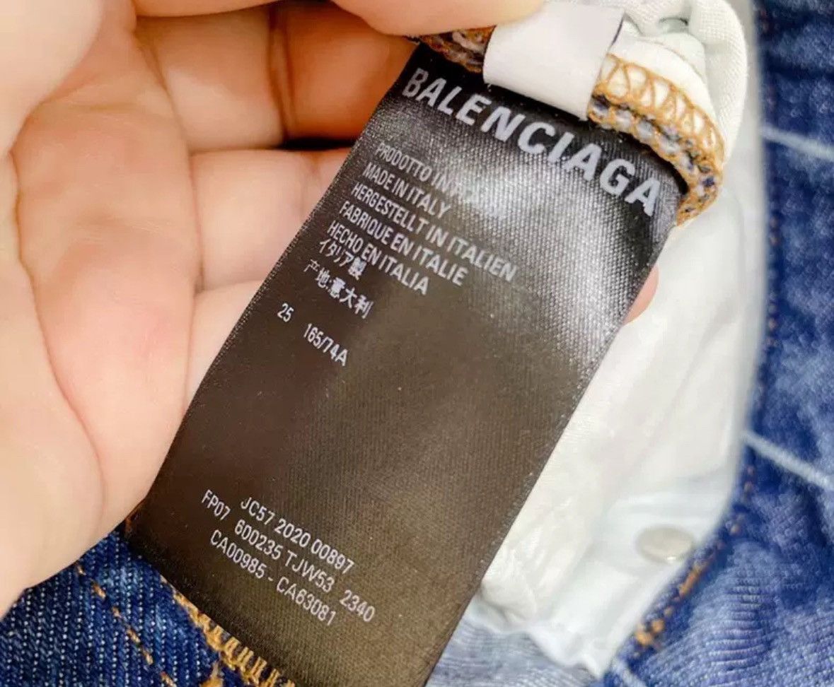 Balenciaga Balenciaga letter jeans2412-Nextarrow Size US 27 - 7 Thumbnail