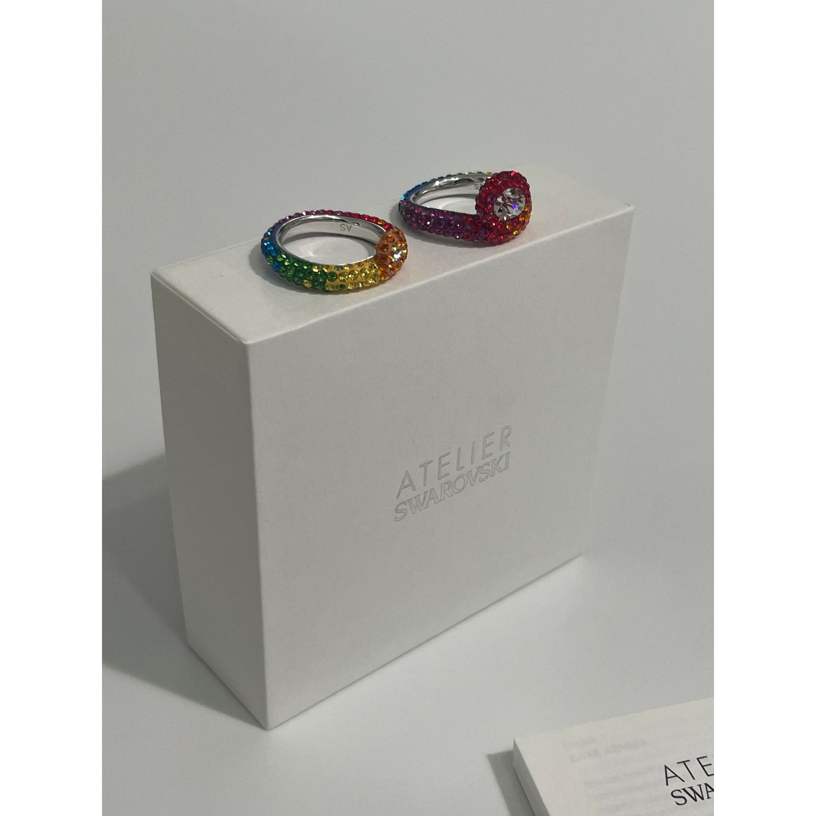Swarovski Swarovski Atelier Tigris ring Set (2)size52/6 Rhodium plated Size ONE SIZE - 5 Thumbnail