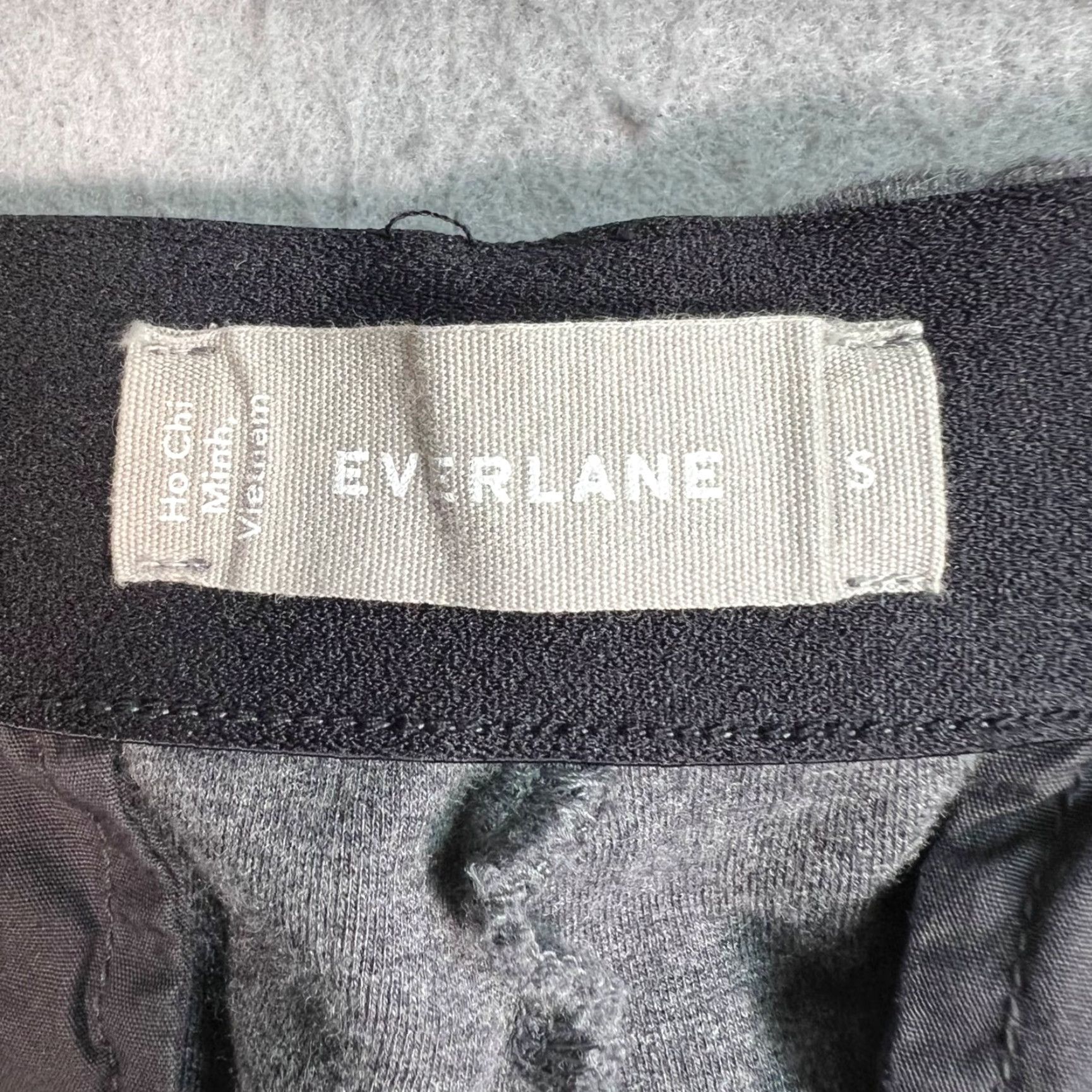 Everlane Everlane Womens Pants, Trousers, Stretch Cotton Modal, Gray, Size S, Ankle, High Rise, Flat Front, Inseam 25in, tapered, Regular, Womens Size 28" / US 6 / IT 42 - 3 Thumbnail