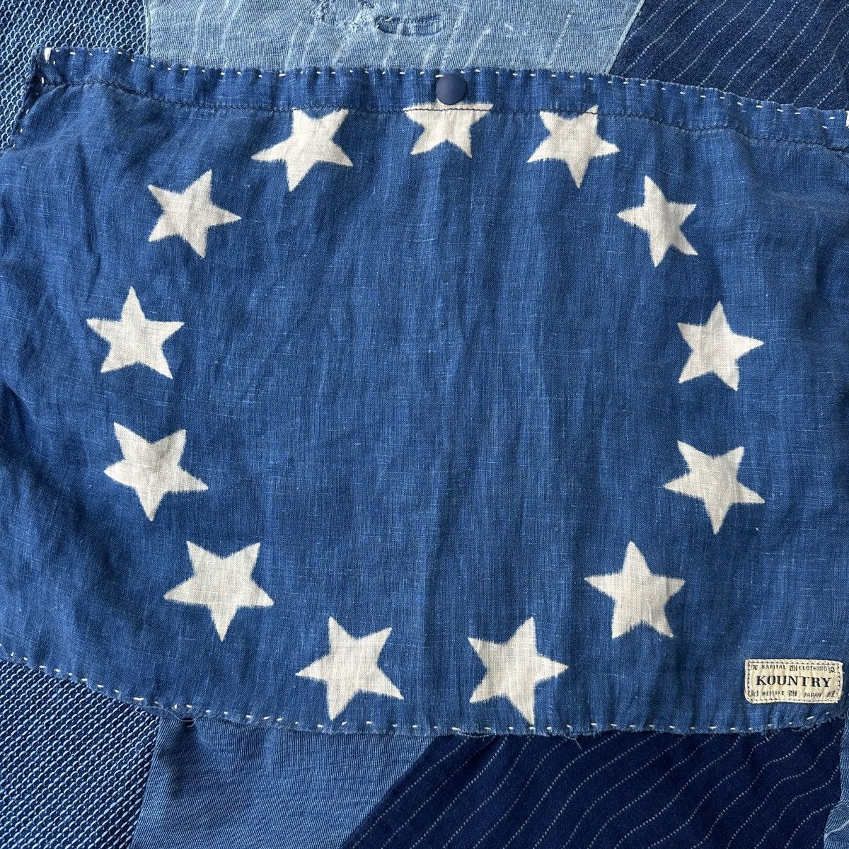 Japanese Brand Betsy Ross Boro American Stars flag patchwork tee Size US L / EU 52-54 / 3 - 3 Thumbnail