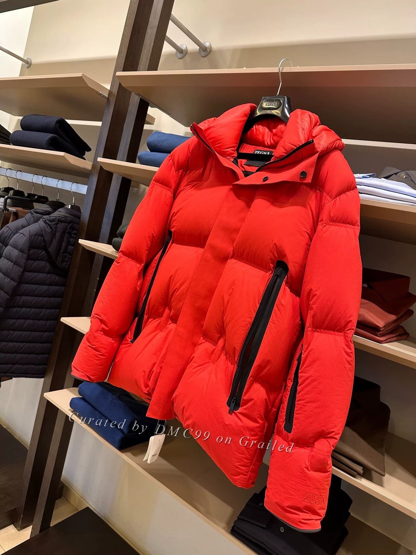 Ermenegildo Zegna Zegna Red Mens Puffer Down Jacket Size US XL / EU 56 / 4 - 3 Thumbnail