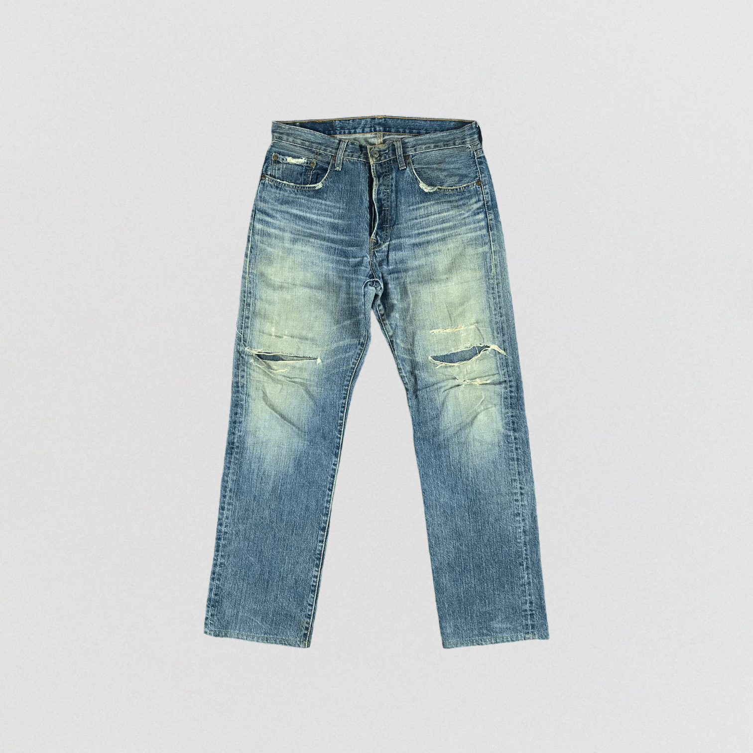 Levi's × Vintage Vintage 90s Blue Wash Levis 501 Jeans-JM2778 Size US 33 - 1 Thumbnail