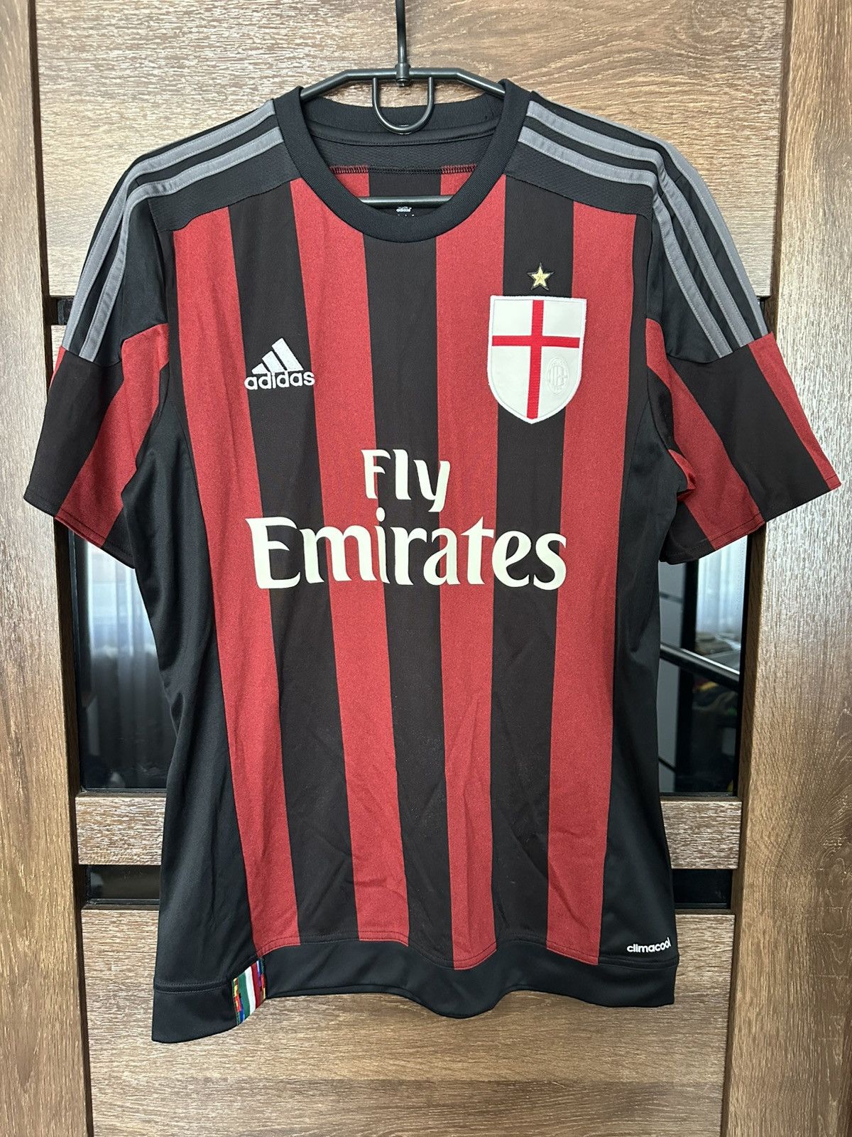 Adidas 2015/2016 Adidas AC Milan Bacca Soccer Jersey T-Shirt Size US S / EU 44-46 / 1 - 7 Thumbnail