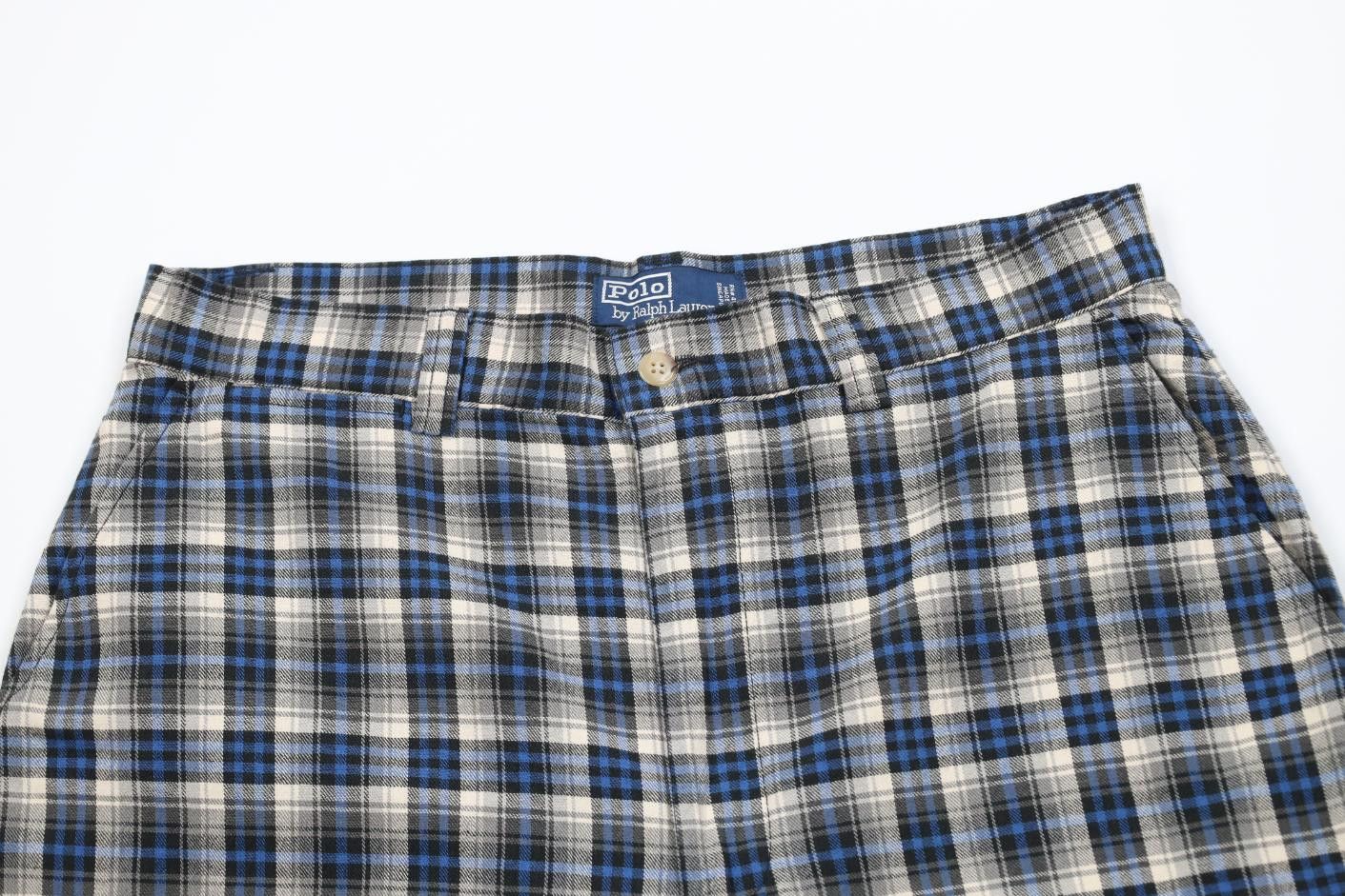Polo Ralph Lauren Vintage 90s Ralph Lauren Above Knee Flannel Chino Shorts Size US 32 / EU 48 - 2 Thumbnail